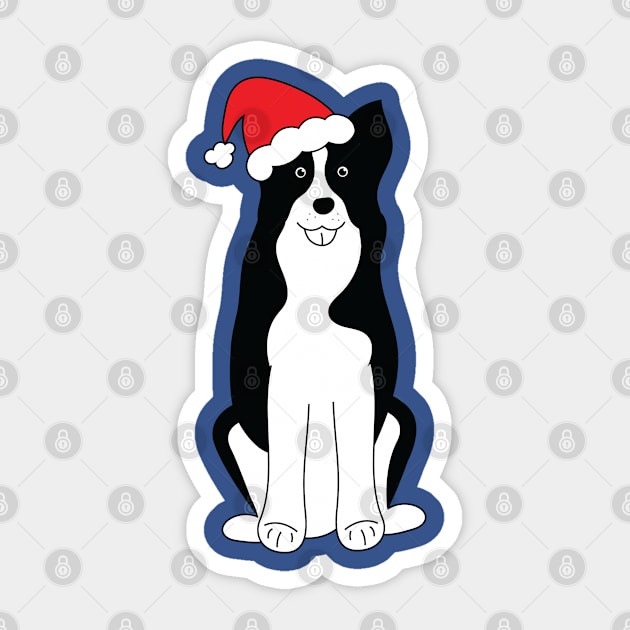 Christmas Border Collie Sticker by holidaystore